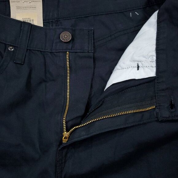 Levi's High Waisted Mom Jeans Cotton Hemp Chino Pants Black 28 x 30 High Rise - Picture 5 of 10